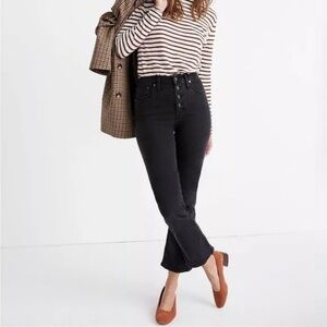 Cali Demi-Boot Jeans in Bellspring Wash: Button-Front Edition 26”​​